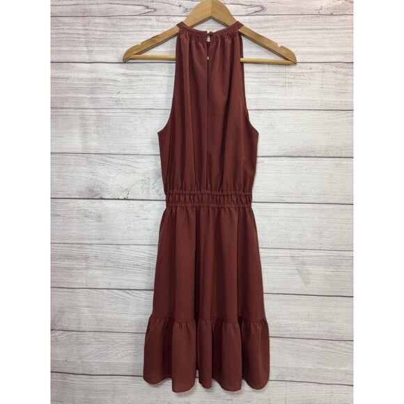 Aritzia Wilfred Effet Mini Dress Size XS BROWN - Picture 2 of 12